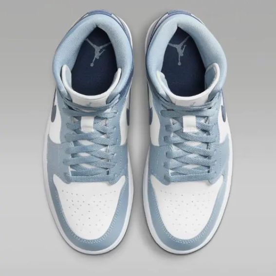 Кроссовки женские Jordan 1 Mid Shoes &#39;Diffused Blue&#39; (BQ6472-140) фото 3 — интернет-магазин Tapok