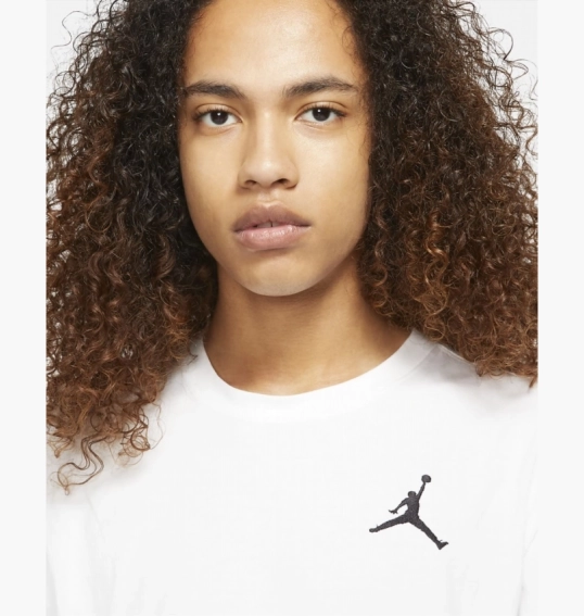 Футболка чоловіча Air Jordan M J Jumpman Emb Ss Crew White DC7485-100 фото 9 — інтернет-магазин Tapok