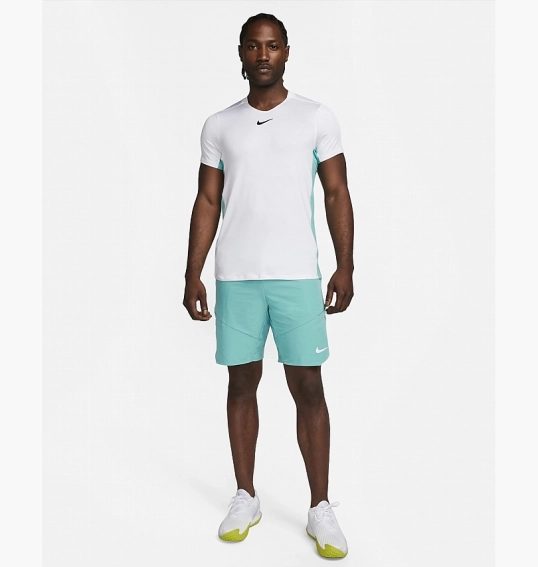 Футболка Nike Court Dri-Fit Advantage Printed Tennis Top White DX5538-100 фото 6 — интернет-магазин Tapok