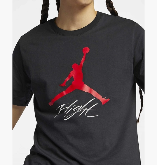 Футболка Air Jordan T-Shirt Jumpman Flight Black AO0664-010 фото 5 — інтернет-магазин Tapok