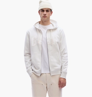 Толстовка Gap Logo Zip Hoodie White 546879471