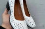 Жіночі туфлі шкіряні літні білі Emirro 23864/1 Фото 3
