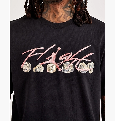 Мужская футболка с длинным рукавом NIKE M JORDAN FLT ESS RINGS SS CREW FN5966-010 фото 3 — интернет-магазин Tapok