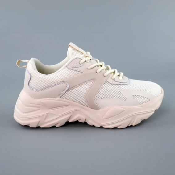 Кроссовки женские 588915 Бежевые фото 1 — интернет-магазин Tapok