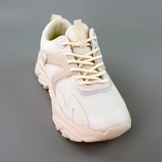 Кроссовки женские 588915 Бежевые фото 2 — интернет-магазин Tapok