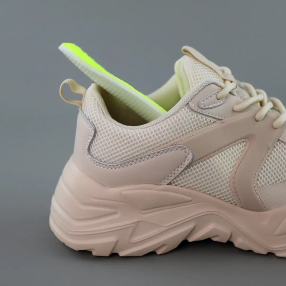 Кроссовки женские 588915 Бежевые фото 7 — интернет-магазин Tapok