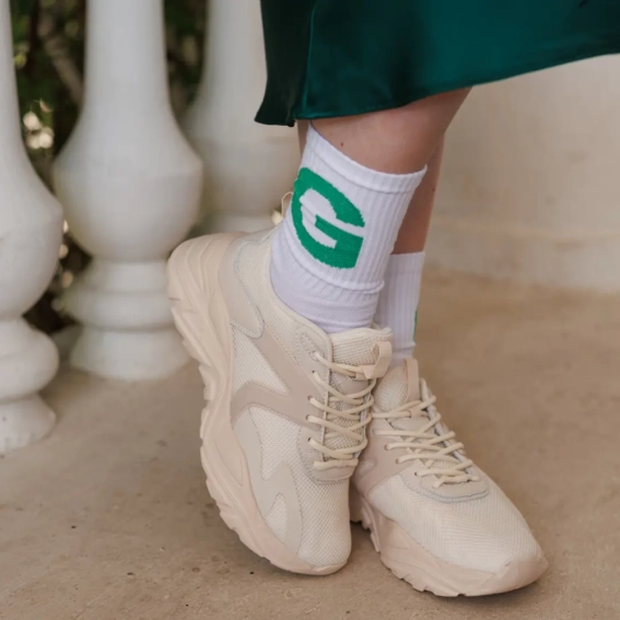 Кроссовки женские 588915 Бежевые фото 8 — интернет-магазин Tapok