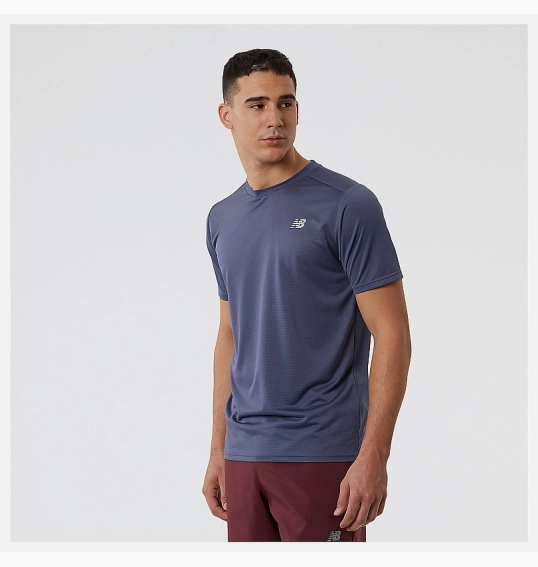 Футболка New Balance Core Run Short Sleeve Blue MT11205THN фото 2 — інтернет-магазин Tapok