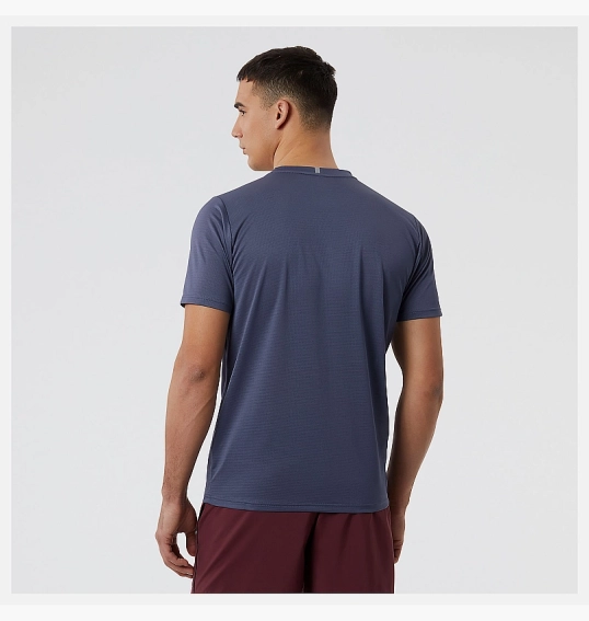 Футболка New Balance Core Run Short Sleeve Blue MT11205THN фото 3 — інтернет-магазин Tapok
