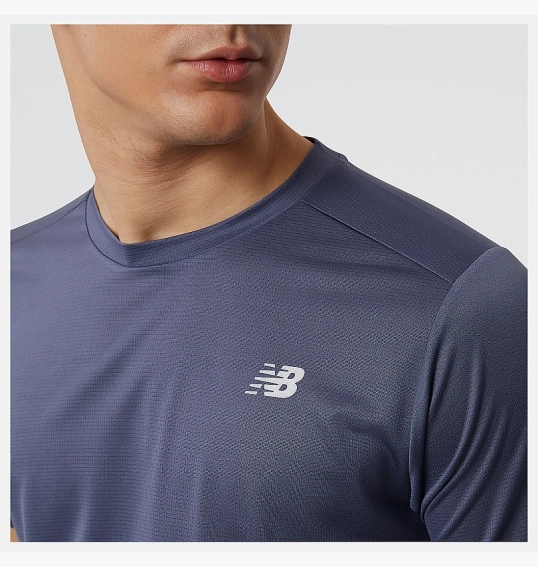 Футболка New Balance Core Run Short Sleeve Blue MT11205THN фото 4 — інтернет-магазин Tapok