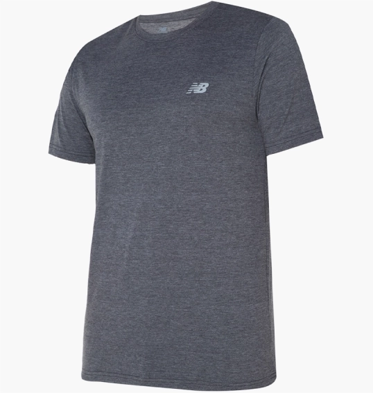 Футболка New Balance Heathertech Grey MT41070BKH фото 1 — интернет-магазин Tapok