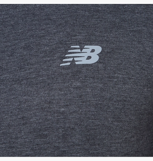 Футболка New Balance Heathertech Grey MT41070BKH фото 2 — интернет-магазин Tapok