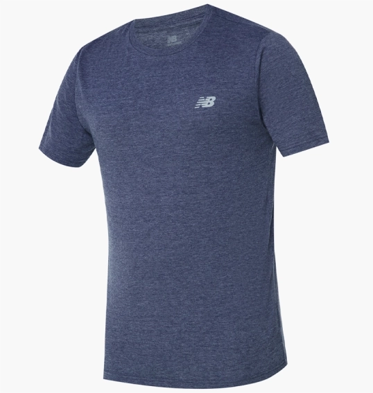Футболка New Balance Heathertech Blue MT41070NNH фото 1 — интернет-магазин Tapok