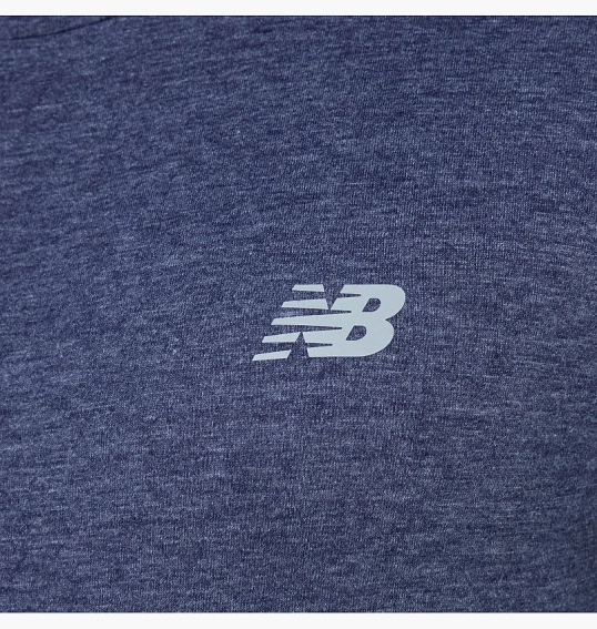 Футболка New Balance Heathertech Blue MT41070NNH фото 2 — интернет-магазин Tapok