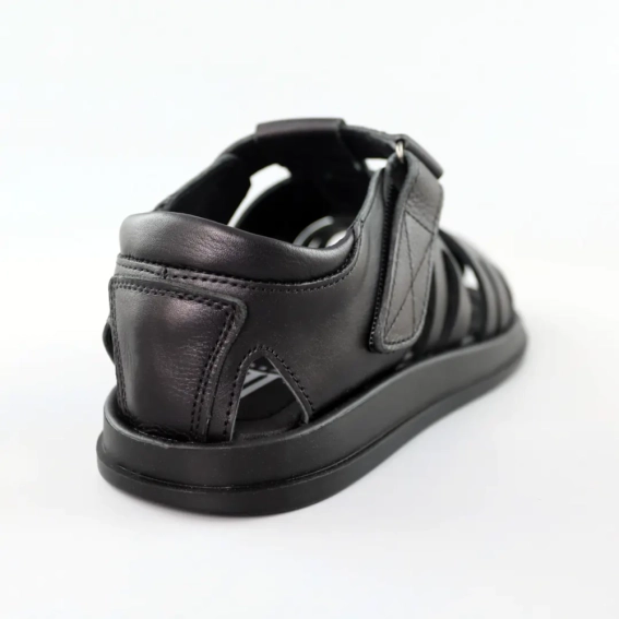 Сандали мужские кожаные 588957 Черные фото 6 — интернет-магазин Tapok