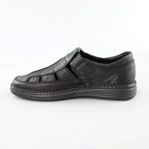 Туфли мужские кожаные 588989 Черные фото 3 — интернет-магазин Tapok