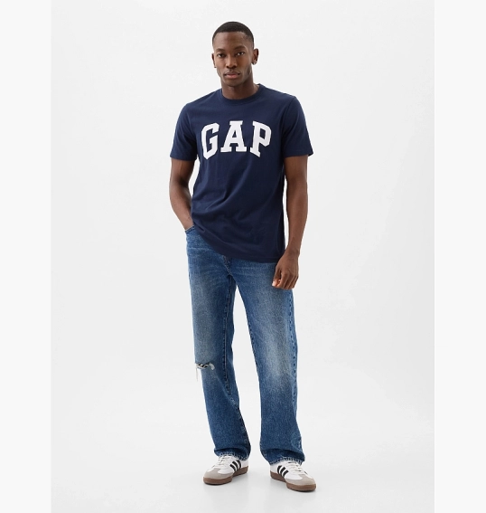 Футболка чоловіча Gap Everyday Soft Crewneck T-Shirt Blue 855769081 фото 3 — інтернет-магазин Tapok