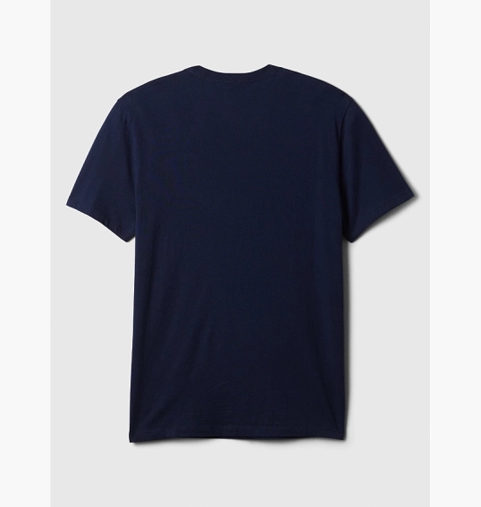 Футболка чоловіча Gap Everyday Soft Crewneck T-Shirt Blue 855769081 фото 5 — інтернет-магазин Tapok