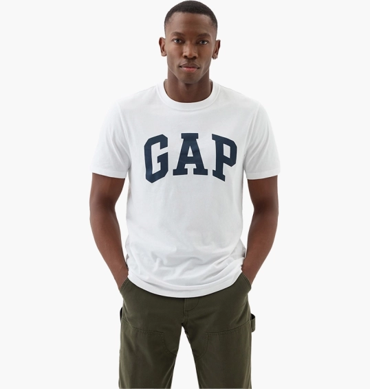 Футболка Gap Everyday Soft Crewneck T-Shirt White 855769051 фото 1 — интернет-магазин Tapok