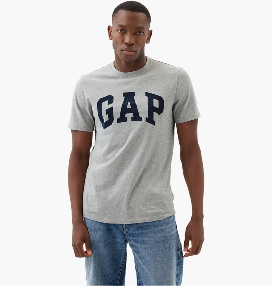 Футболка чоловіча Gap Everyday Soft Crewneck T-Shirt Grey 855769001 фото 1 — інтернет-магазин Tapok