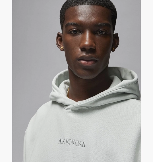 Худі Air Jordan Air Wordmark Fleece Hoodie Grey FJ1966-034 фото 4 — інтернет-магазин Tapok