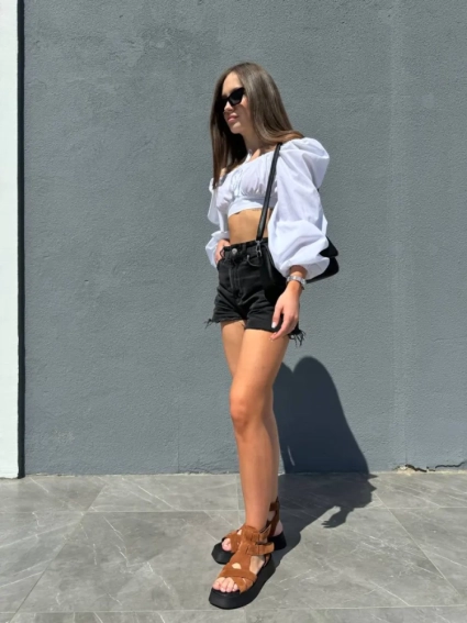 Босоножки женские замшевые. фото 9 — интернет-магазин Tapok