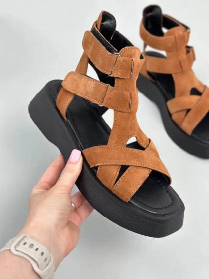 Босоножки женские замшевые. фото 13 — интернет-магазин Tapok