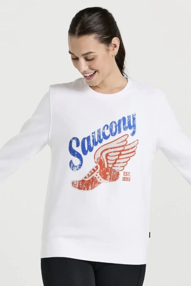 Кофта Saucony RESTED CREW 800386-WHA2 фото 1 — інтернет-магазин Tapok