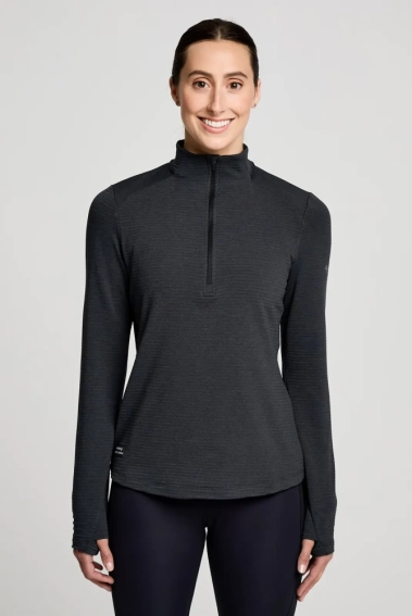 Кофта Saucony TRIUMPH 3D 1/2 ZIP 800459-BKH фото 1 — интернет-магазин Tapok