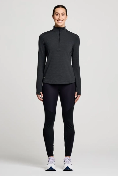 Кофта Saucony TRIUMPH 3D 1/2 ZIP 800459-BKH фото 2 — интернет-магазин Tapok