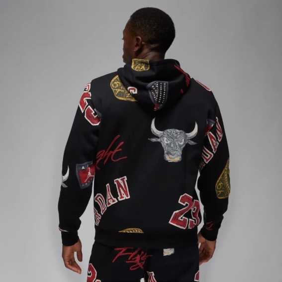 Кофта чоловічі Jordan Essential Aop Fleece (FN4545-010) FN4545-010 фото 2 — інтернет-магазин Tapok