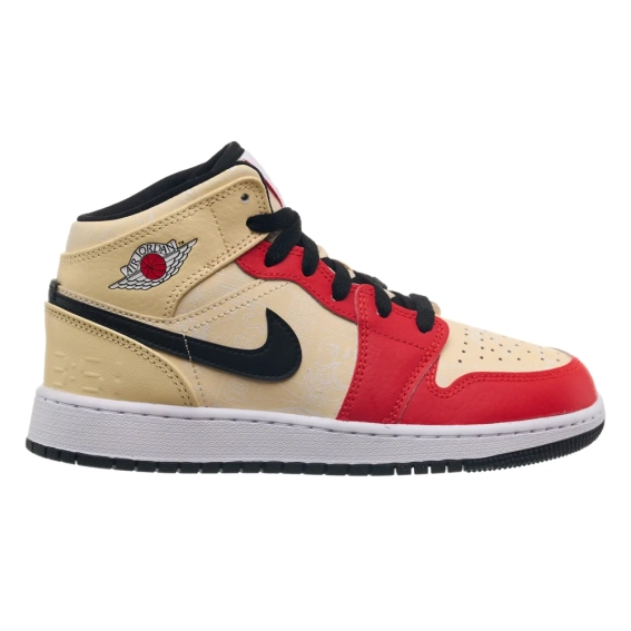 Кросівки Jordan 1 Mid Gs ‘Dunk Contest’ (DV7012-100) DV7012-100 фото 2 — інтернет-магазин Tapok