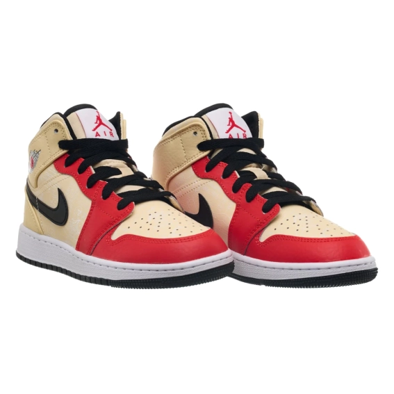 Кроссовки Jordan 1 Mid Gs &#39;Dunk Contest&#39; (DV7012-100) DV7012-100 фото 5 — интернет-магазин Tapok