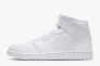 Кроссовки Jordan 1 Mid White (554724-130) 554724-130 Фото 1