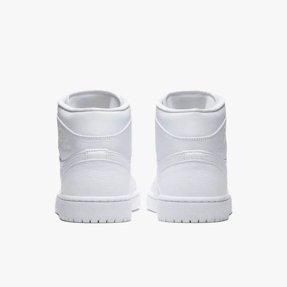 Кроссовки Jordan 1 Mid White (554724-130) 554724-130 фото 5 — интернет-магазин Tapok