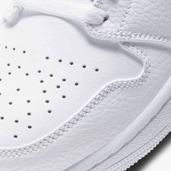 Кроссовки Jordan 1 Mid White (554724-130) 554724-130 фото 7 — интернет-магазин Tapok