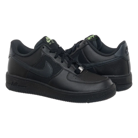Кросівки Nike Ir Force 1 Low Crater Gs Triple Black (DH8695-001) DH8695-001 фото 2 — інтернет-магазин Tapok