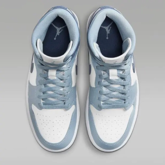 Кросівки жіночі Jordan 1 Mid Shoes 'Diffused Blue' (BQ6472-140) BQ6472-140 фото 3 — інтернет-магазин Tapok