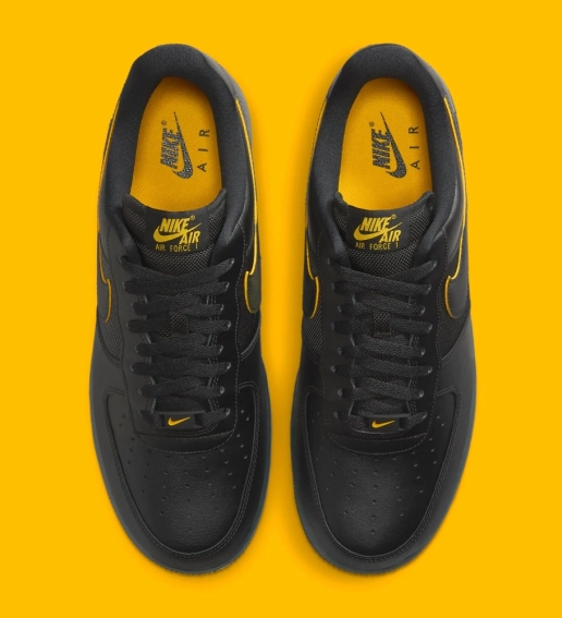 Кросівки чоловічі Nike Air Force 1 '07 'Black University Gold' (FZ4617-001) FZ4617-001 фото 3 — інтернет-магазин Tapok