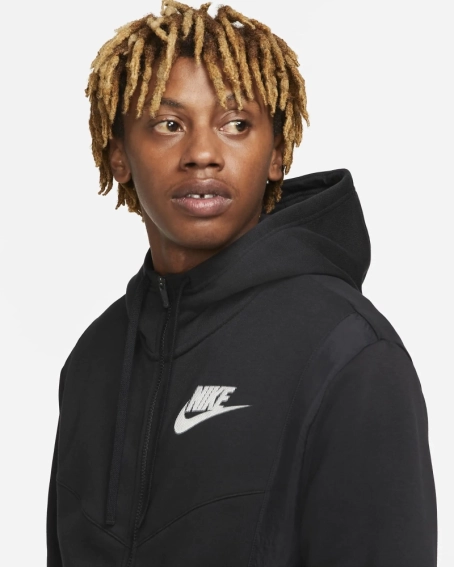 Толстовка Nike HYBRID FLC FZ HOODIE BB DO7228-010 фото 3 — интернет-магазин Tapok