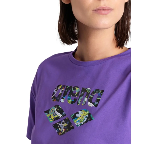Футболка Arena FUN PLANET CROP TEE 007537-900 фото 3 — интернет-магазин Tapok