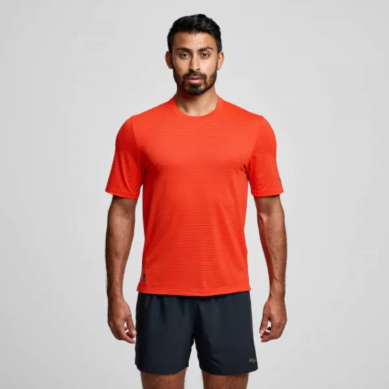 Футболка Saucony KINVARA SHORT SLEEVE SAM800365-IF фото 1 — интернет-магазин Tapok