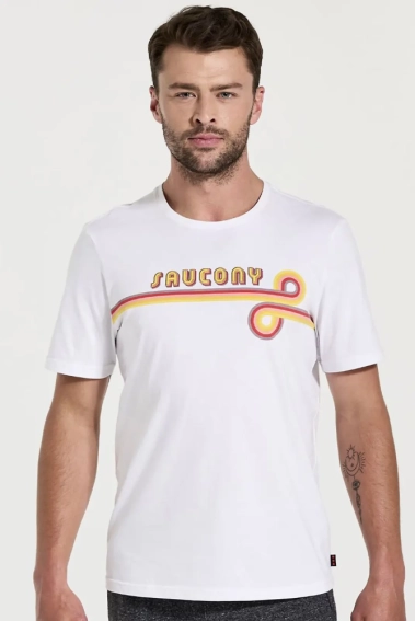 Футболка Saucony RESTED T-SHIRT 800294-WHA2 фото 1 — интернет-магазин Tapok