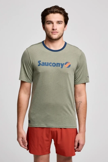 Футболка Saucony STOPWATCH GRAPHIC SHORT SLEEVE SAM800378-BUHS4 фото 1 — інтернет-магазин Tapok