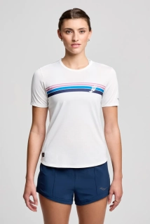Футболка Saucony STOPWATCH GRAPHIC SHORT SLEEVE SAW800490-WHS4