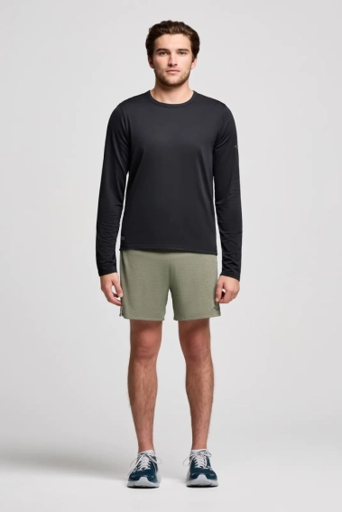 Футболка Saucony STOPWATCH LONG SLEEVE SAM800379-BK фото 2 — интернет-магазин Tapok