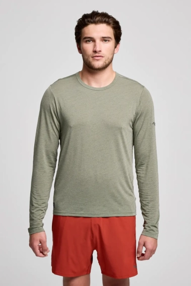 Футболка Saucony STOPWATCH LONG SLEEVE SAM800379-BUH фото 1 — интернет-магазин Tapok