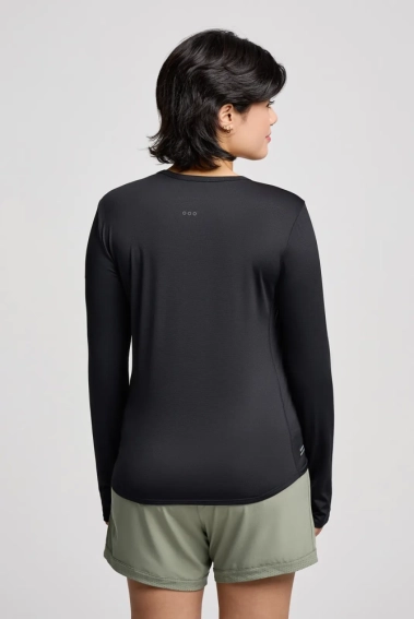 Футболка Saucony STOPWATCH LONG SLEEVE SAW800486-BK фото 5 — интернет-магазин Tapok