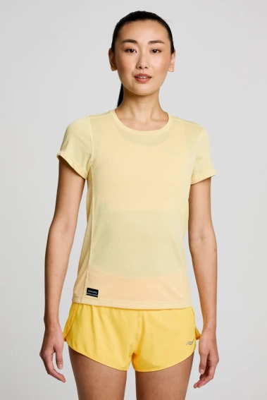 Футболка Saucony STOPWATCH SHORT SLEEVE 800370-GW фото 1 — интернет-магазин Tapok