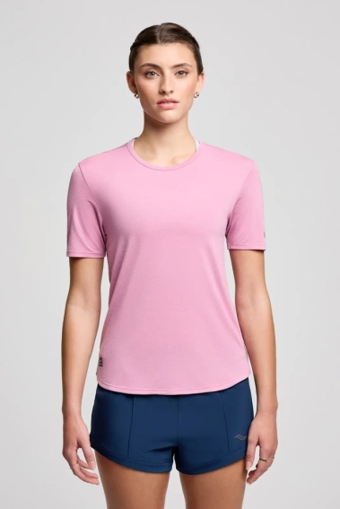 Футболка Saucony STOPWATCH SHORT SLEEVE SAW800484-ORH фото 1 — інтернет-магазин Tapok